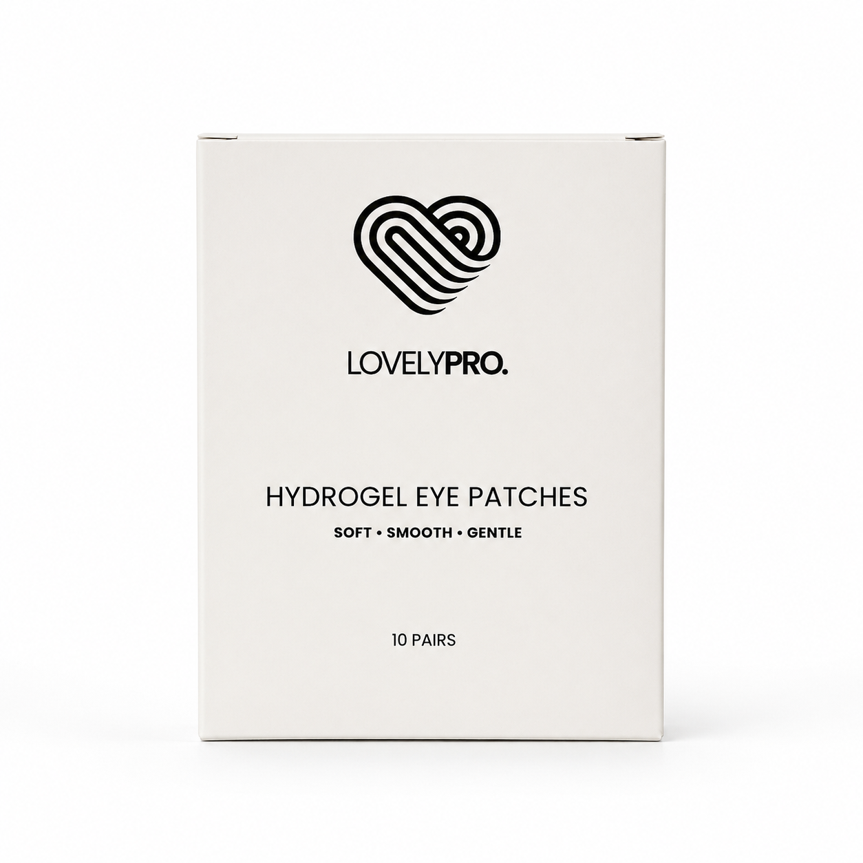 Hydrogel Eye Patches Box White Background