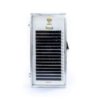 Royal eyelash extensions 16-line L curl tray by Lovely US with up to 10,500 premium lashes for natural lift